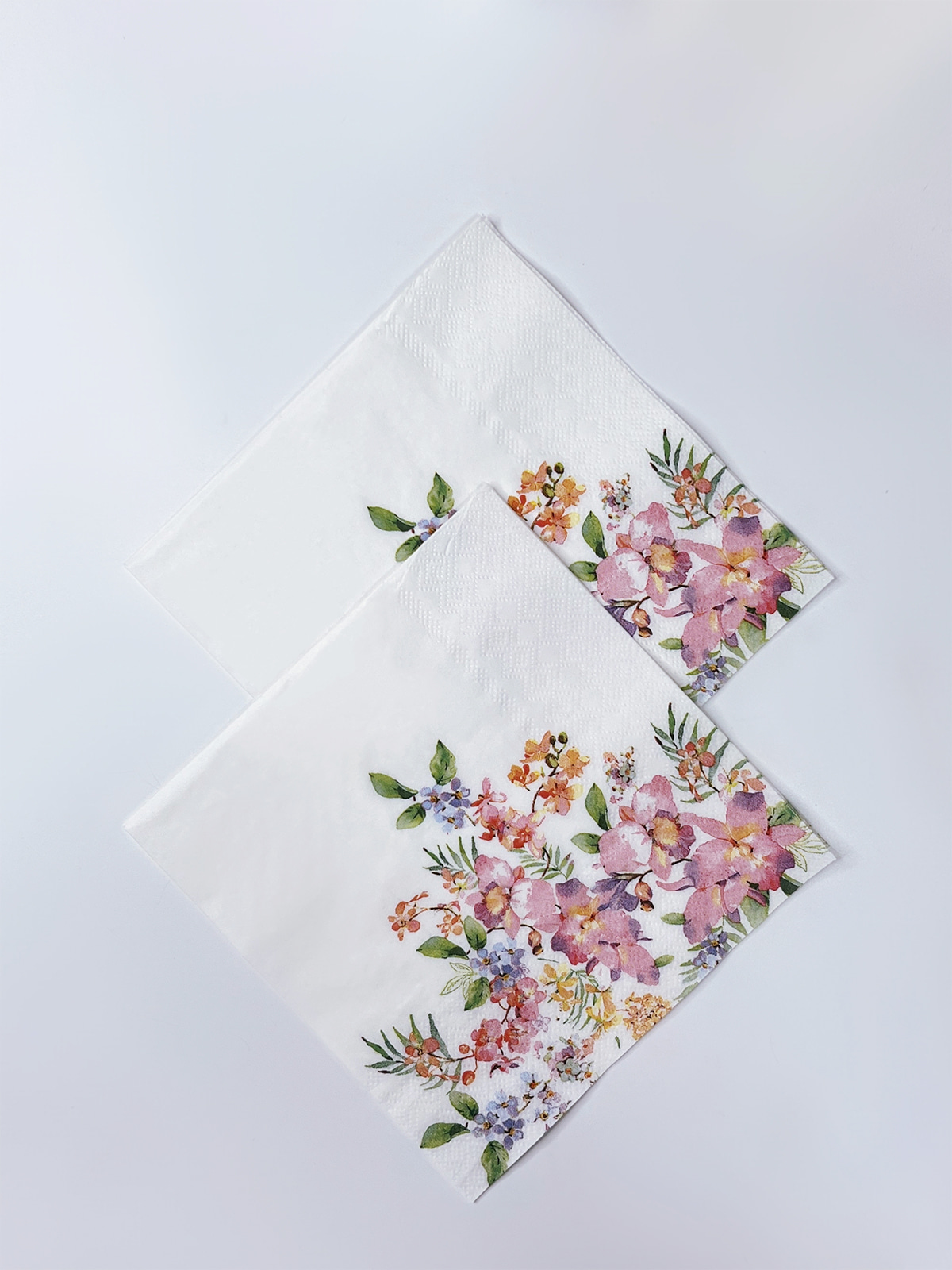 Spring Bright Floral Printing Colorful Paper Napkins