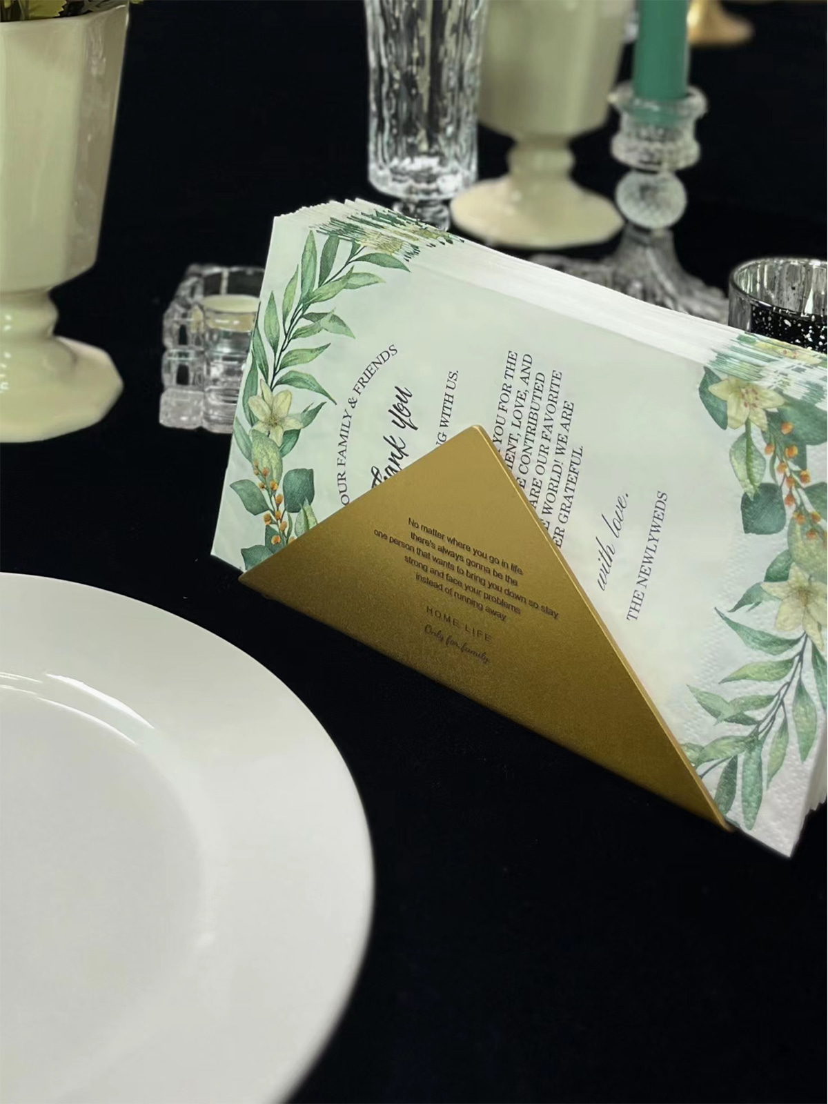 Wedding Paper Napkins,Eucalyptus Leaf Printing Paper Guest Towels For Dinner 