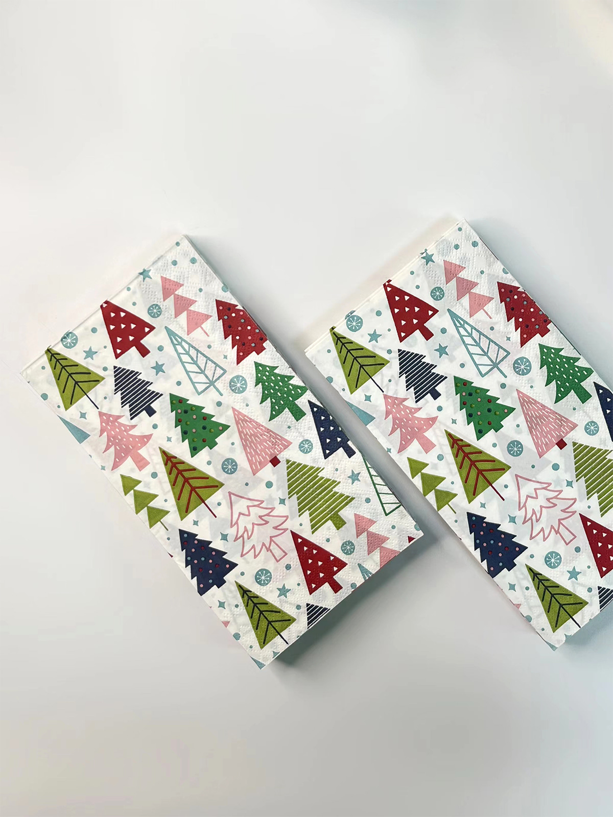 3 Ply Christmas Paper Guest Napkins, Christmas Tree Decorative Party Napkins