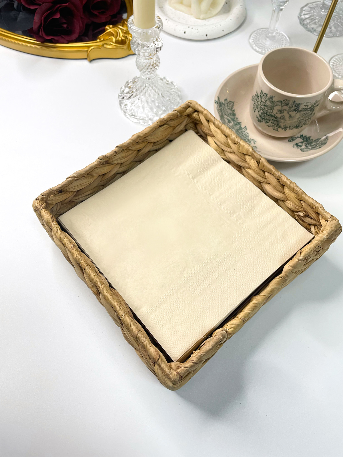 Biodegradable Unbleached Bamboo Paper Napkins,Soft Hand Towels  For Bathroom, Kitchen, Wedding, Dinner